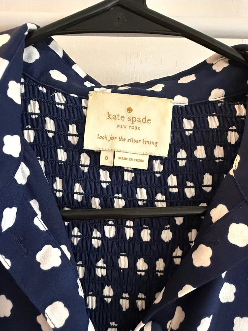 Kate Spade Navy Cloud Dot Midi Dress